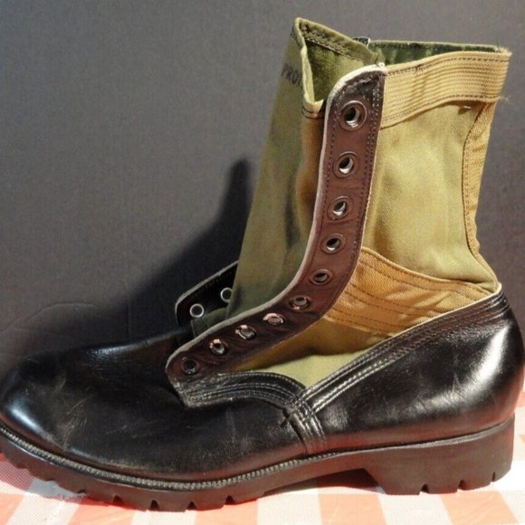sz12W RO SEARCH NO YEAR VISIBLE COMBAT JUNGLE SINGLE LEFT BOOT ONLY SV 3068 main image 8
